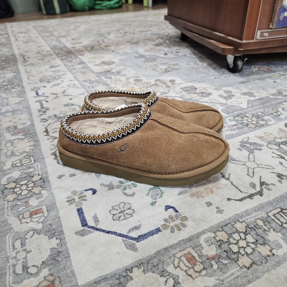 UGG Tasman Brown Suede Slippers